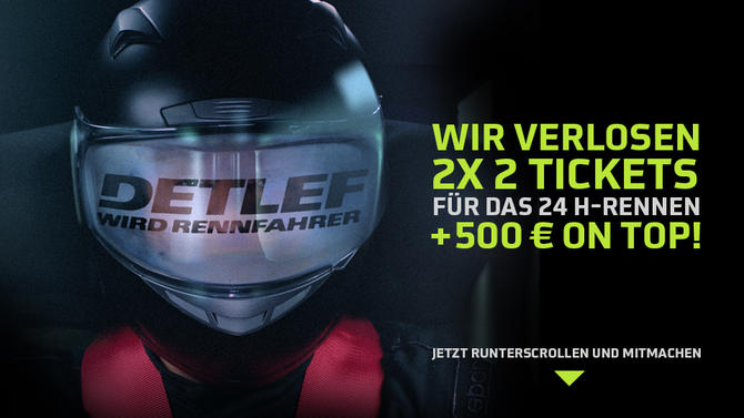 Detlef wird Rennfahrer - Gewinnspiel
